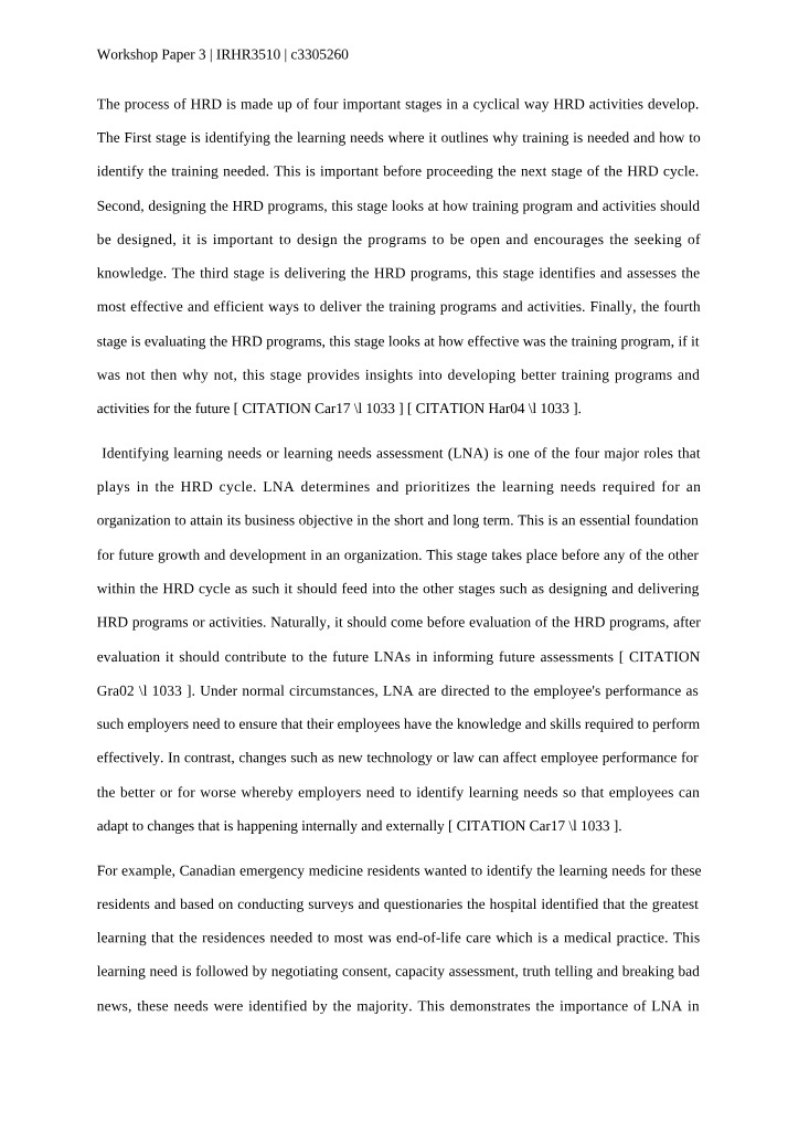 Workshop Paper - Number 3