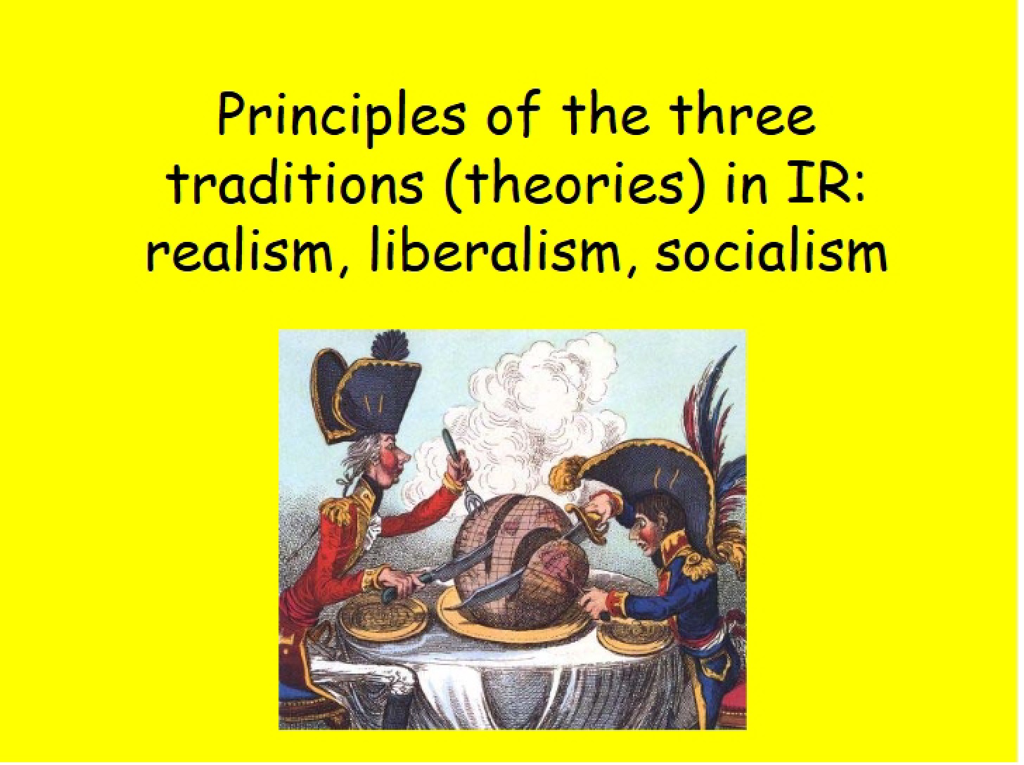 Three IR Traditions Principles
