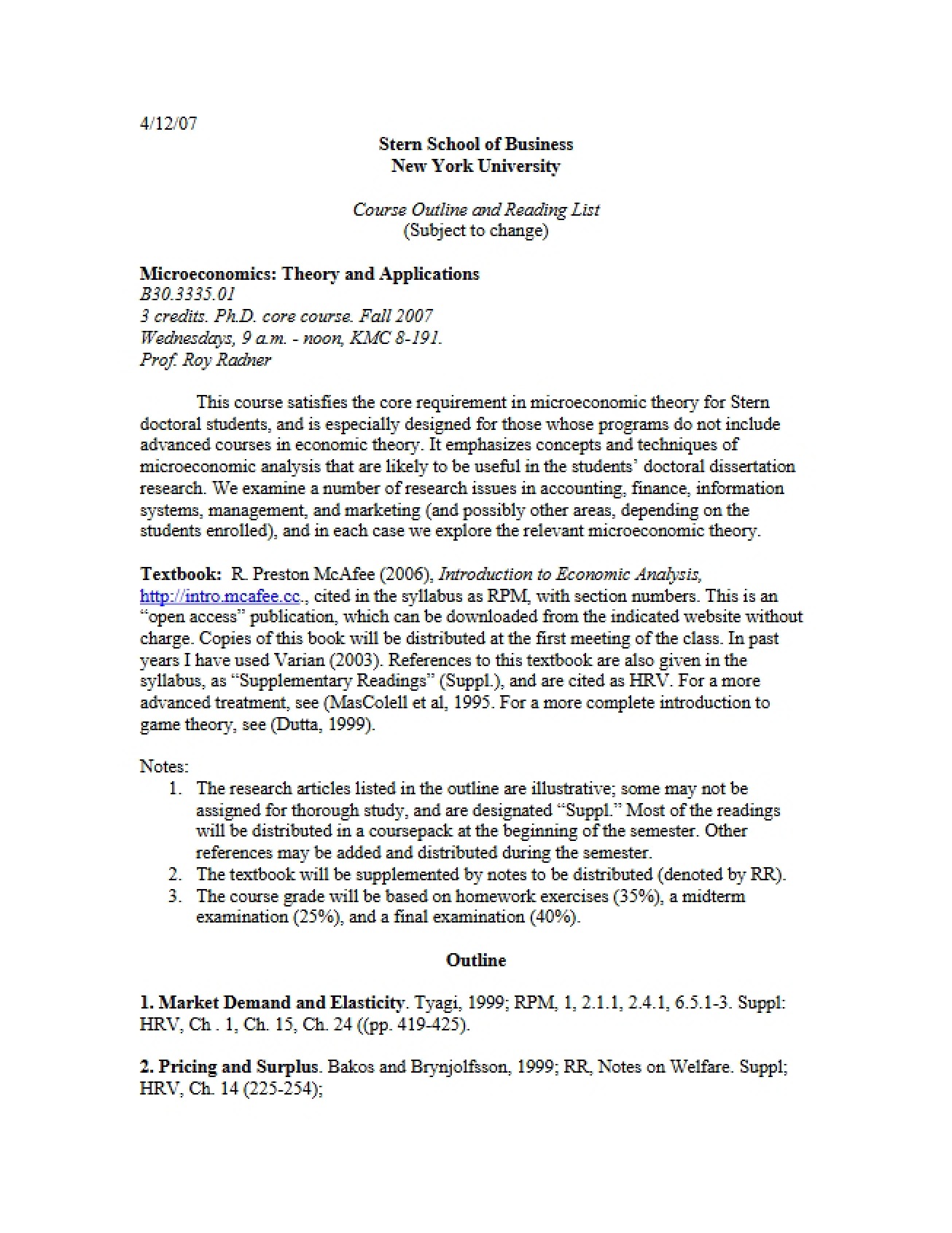 Syllabus