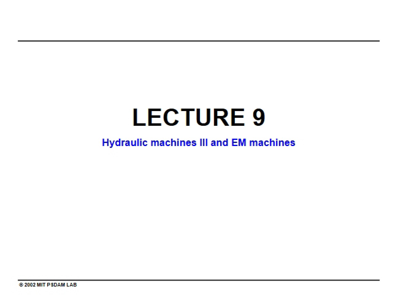 Machine Works Notes