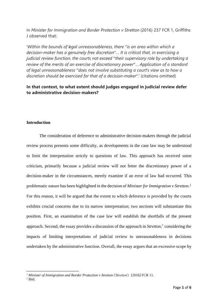 Examining the Limits of Deference in Judicial Review