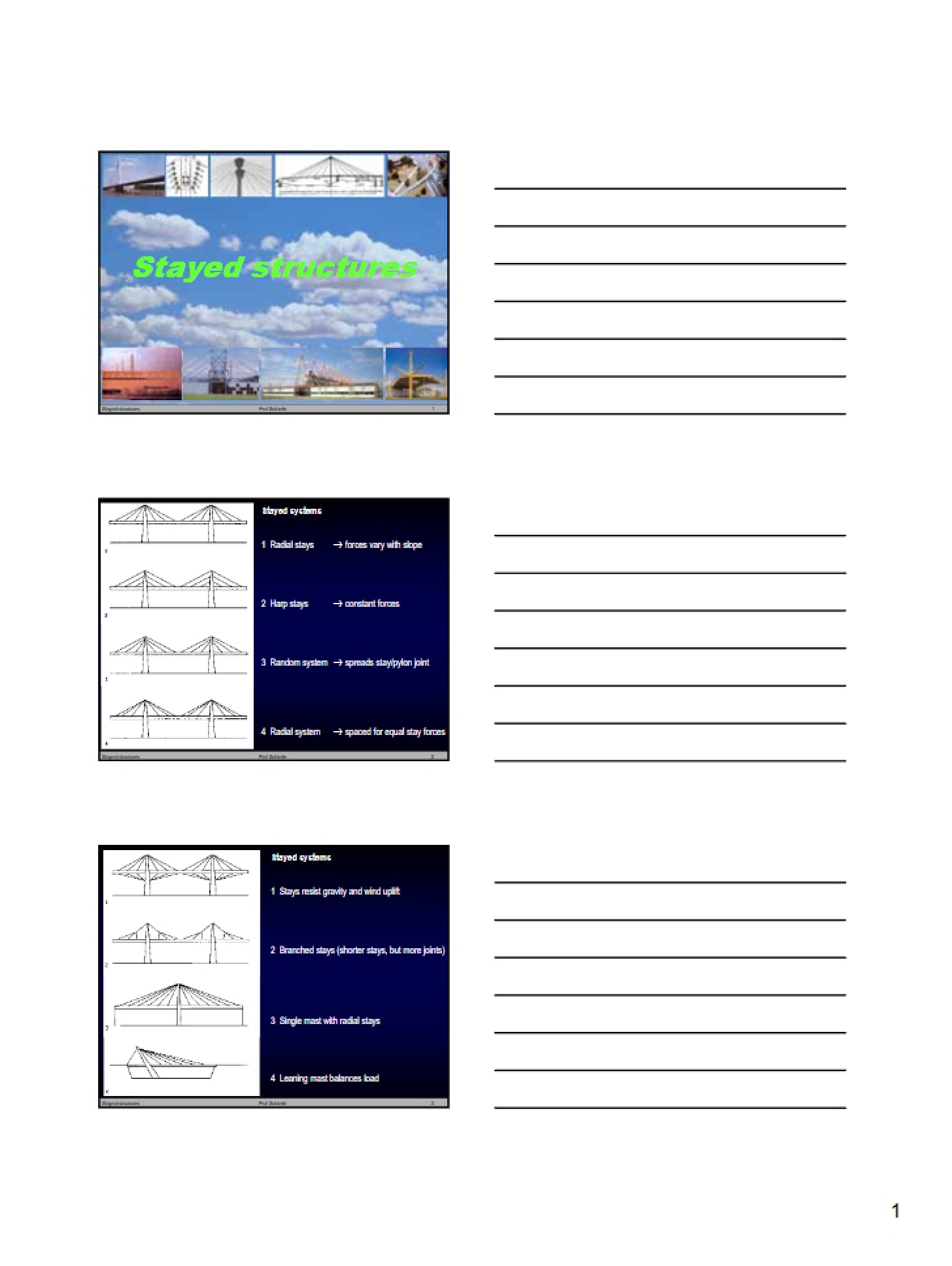 Stayed Systems 11