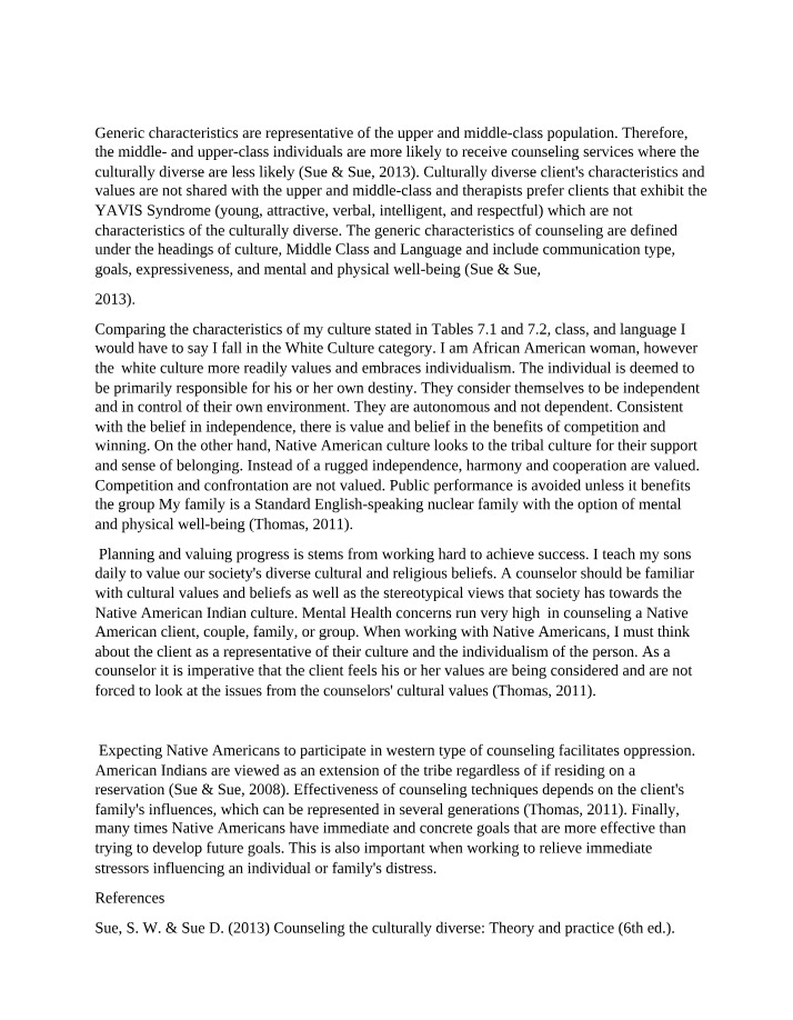 Native Americans and Challenges in Cultural Diversity Counseling