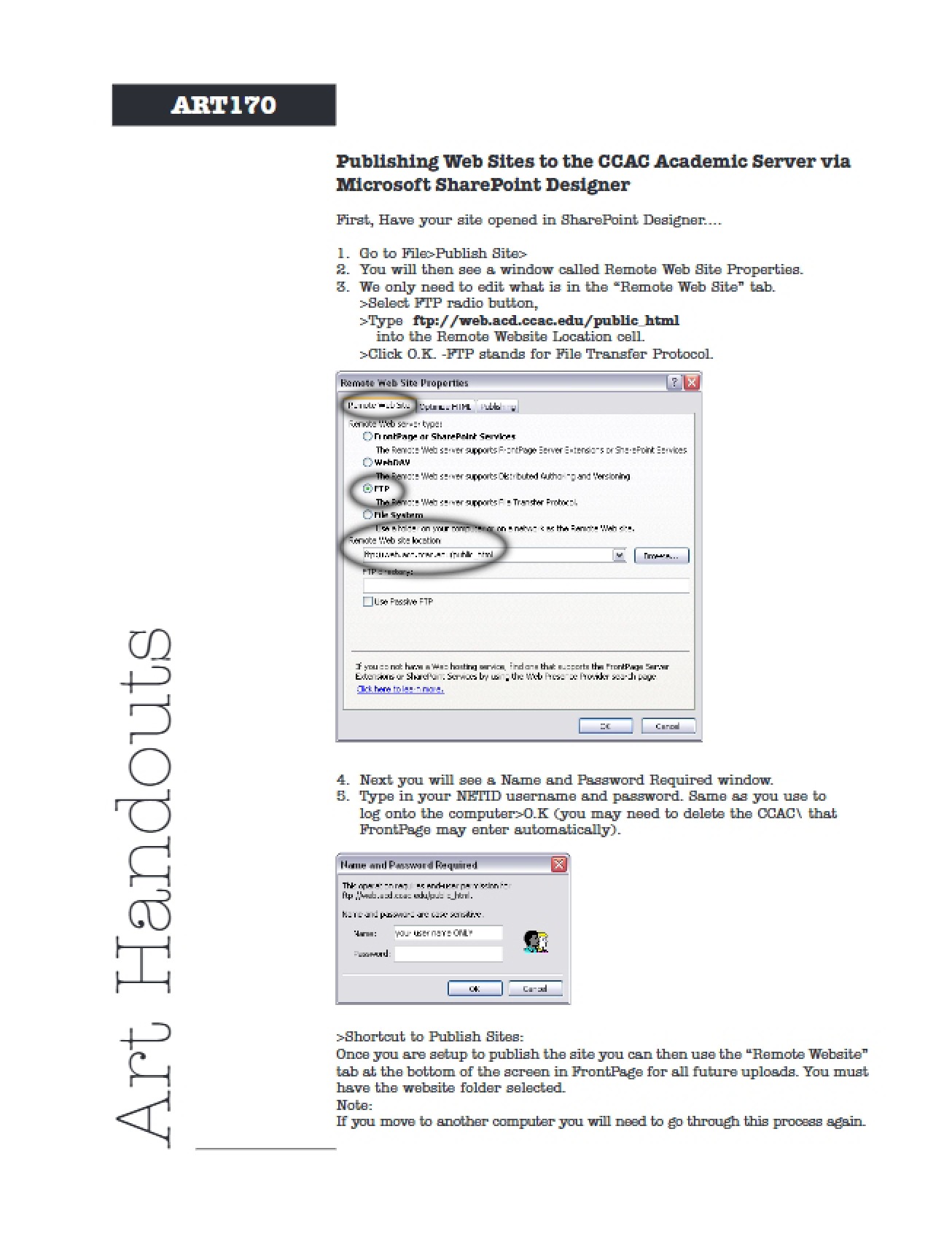 Publishing for the Web