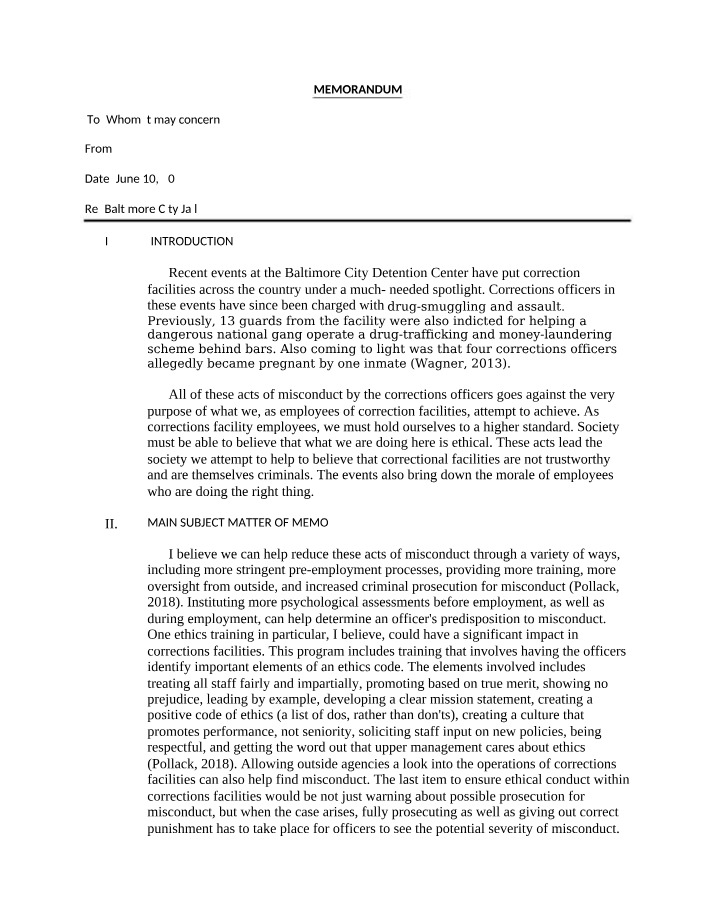 Module 8 Memorandum Final