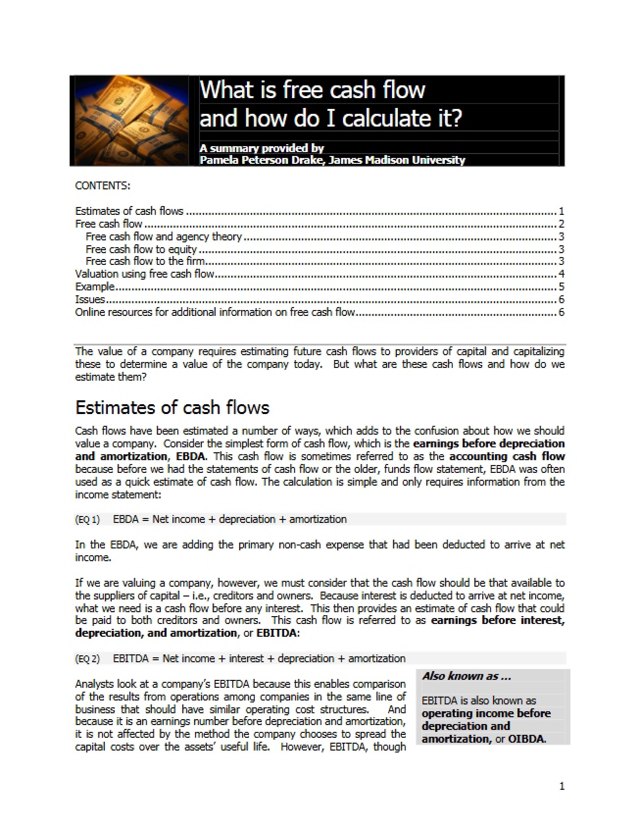 Guide to Calculating Free Cash Flow