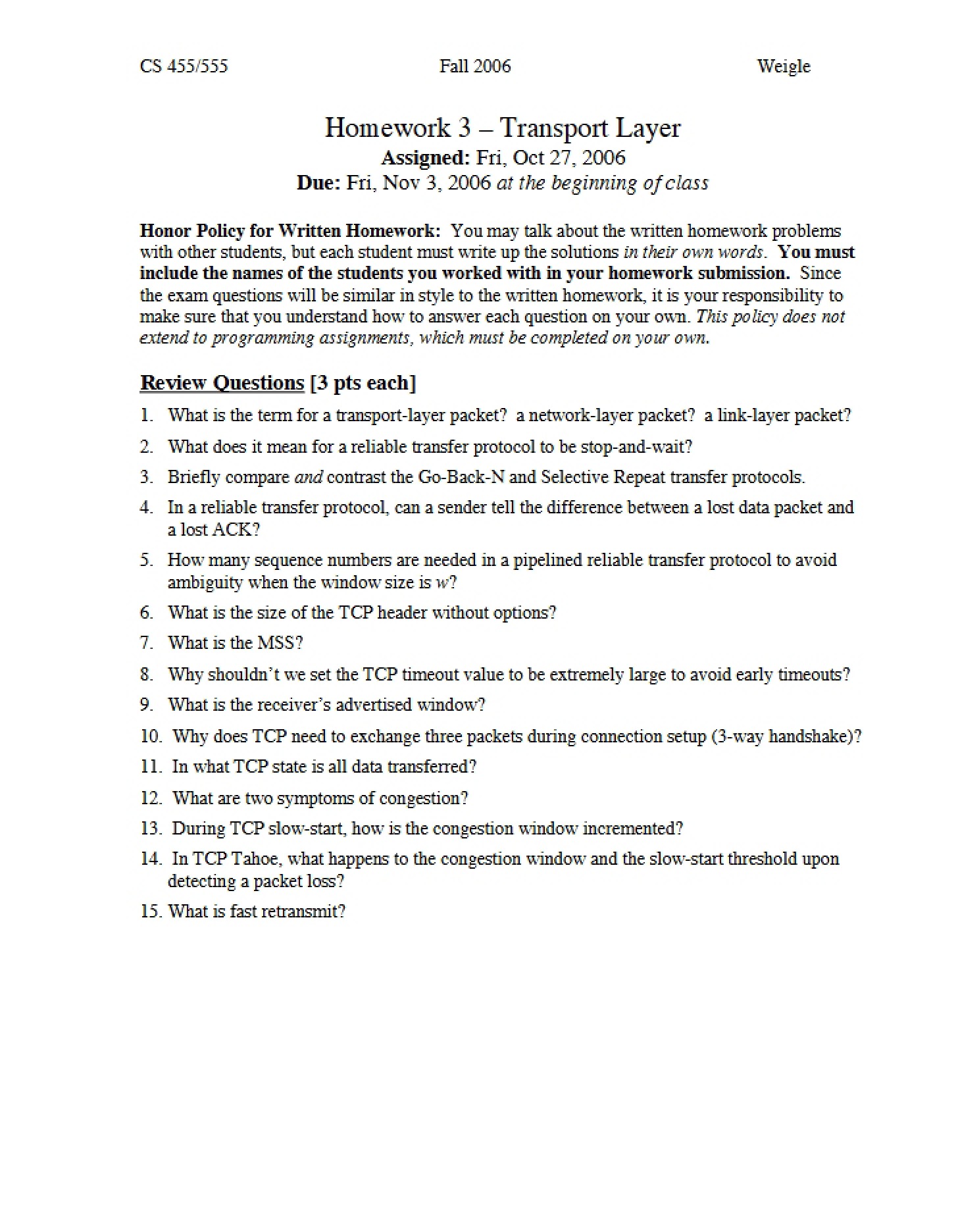 Assignment 3