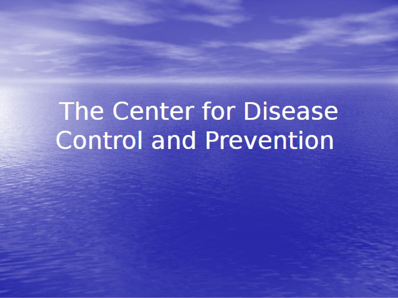 Overview of the CDC