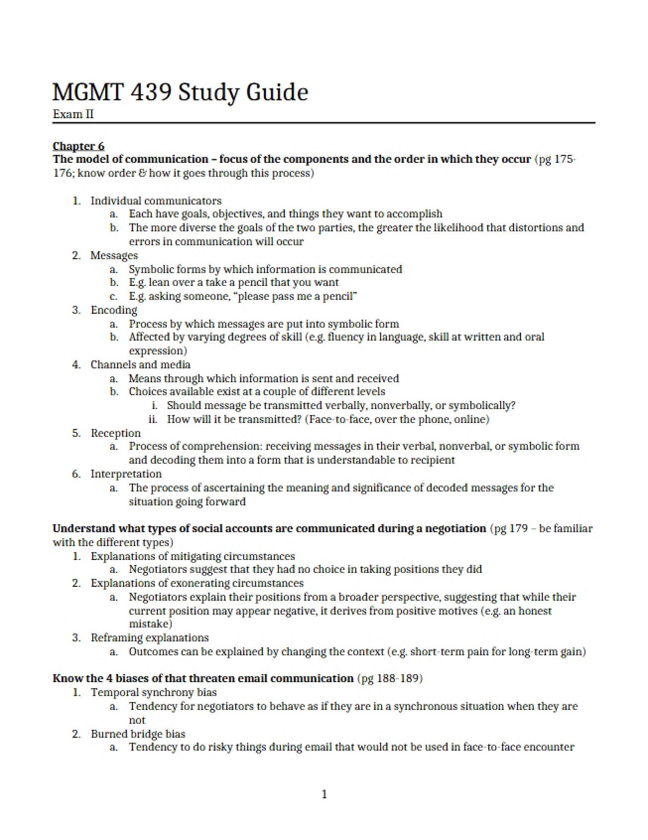 Exam Two