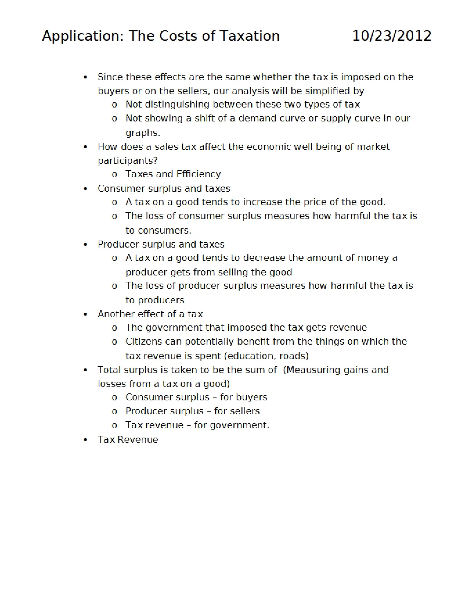 Taxation Costs