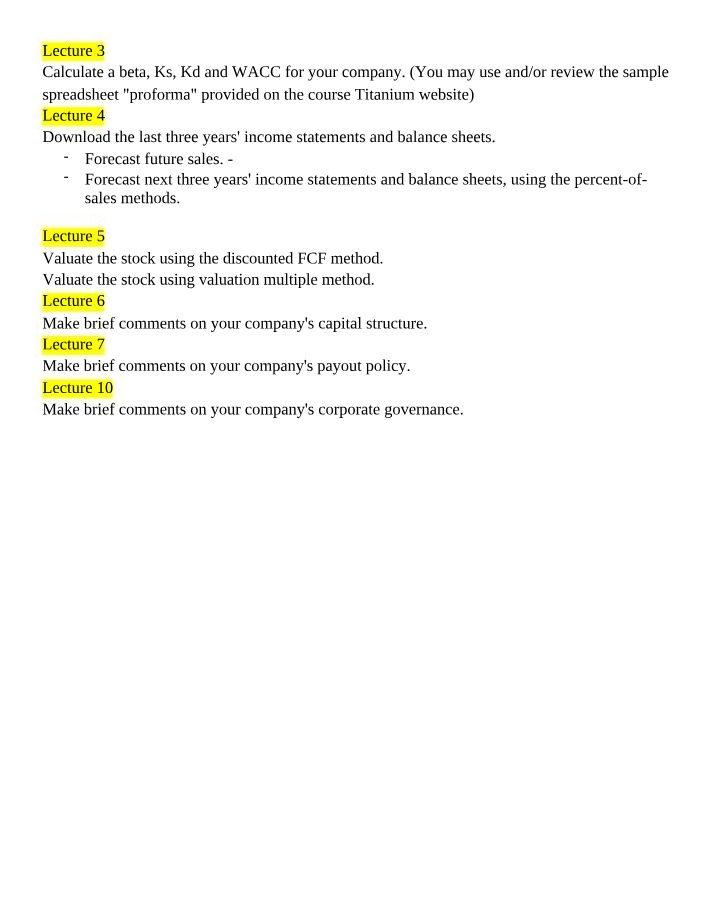Finance Lecture - Calculating WACC, Beta, Ks, and Kd