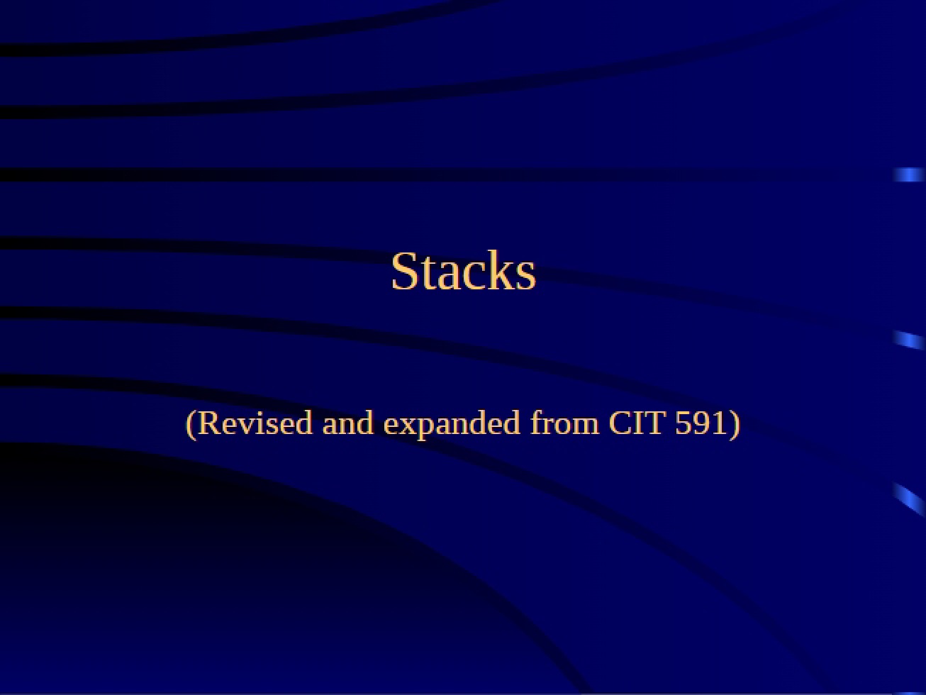 Stack Structures