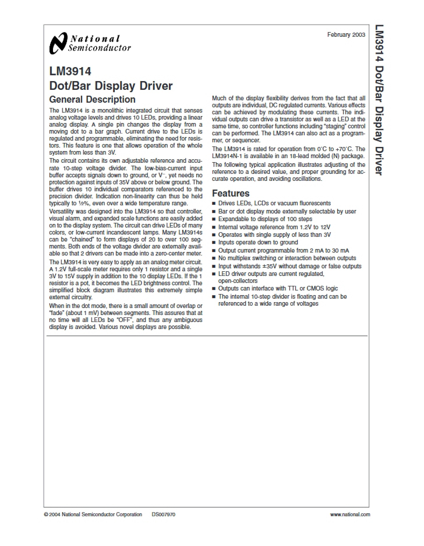 Driver for Dot-Bar Display