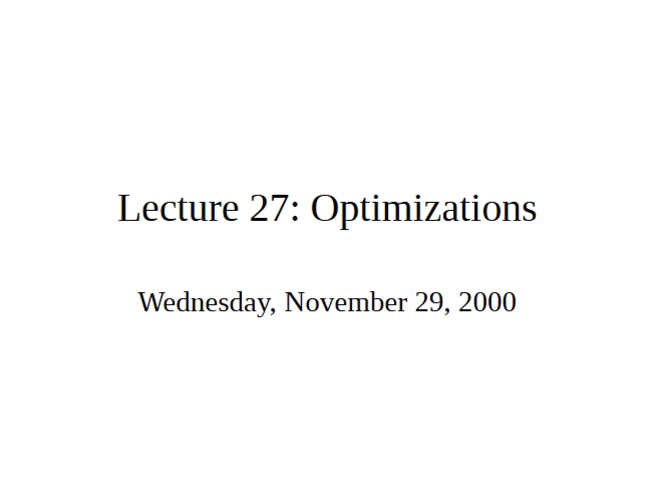 Notes from Lecture (5)