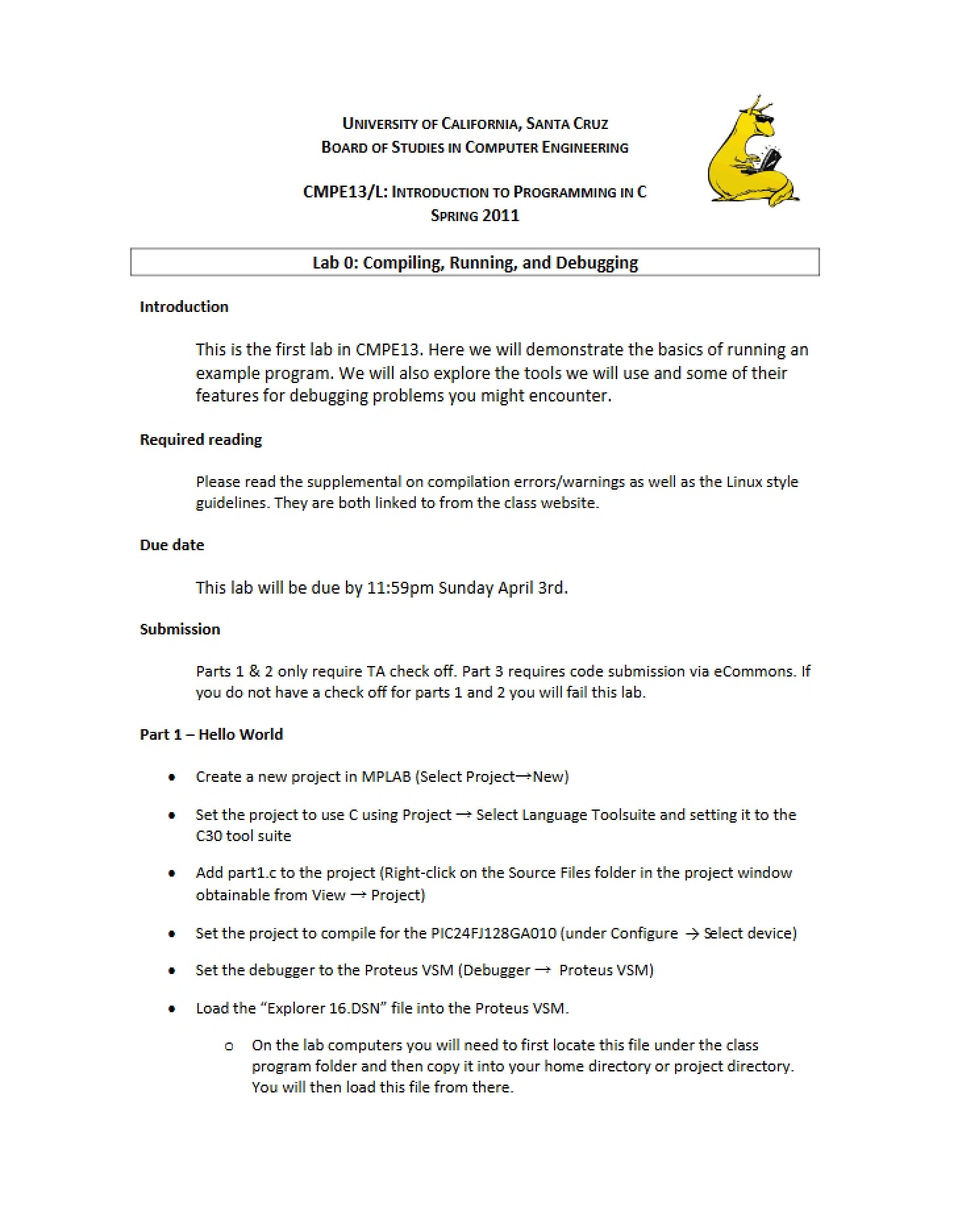 Debugging, Running, and Compiling