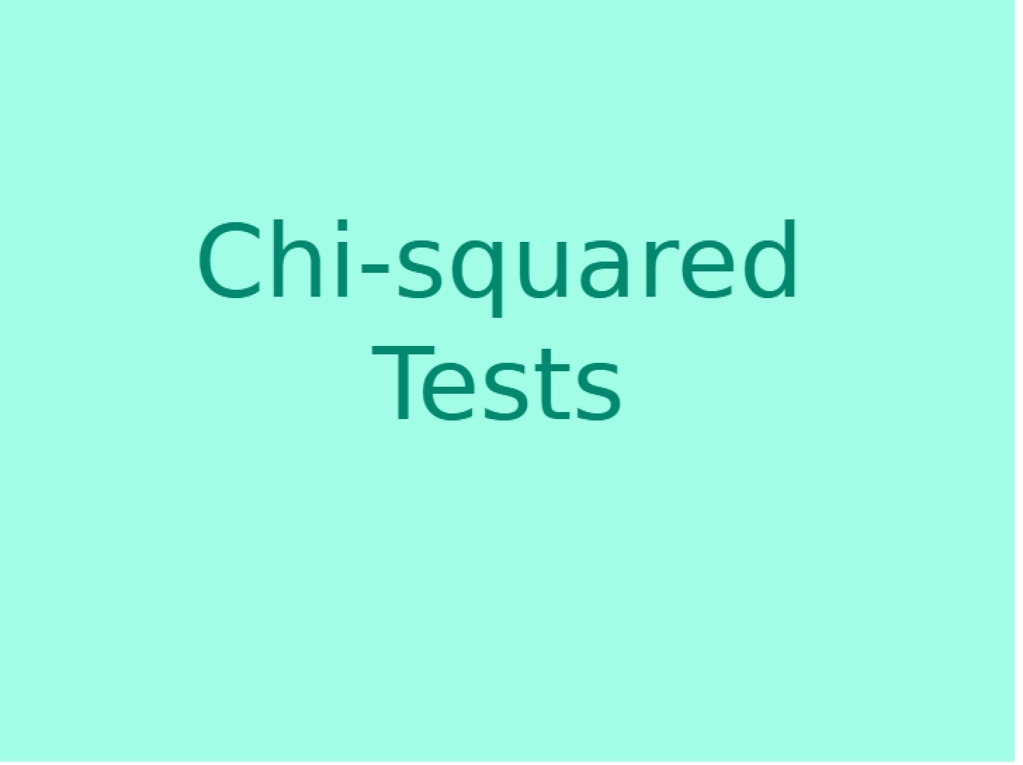 Chi-Square Test