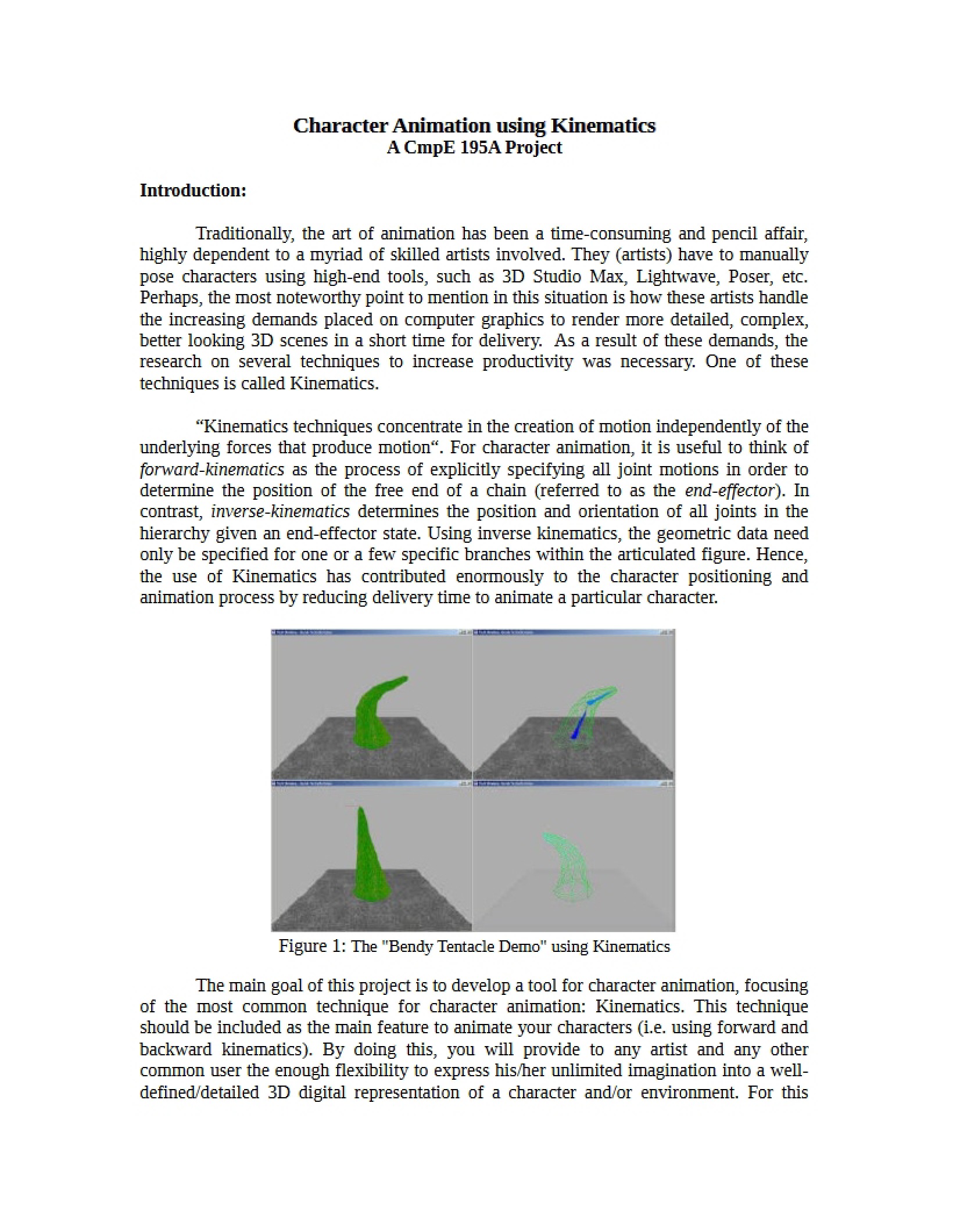 Kinematics Study