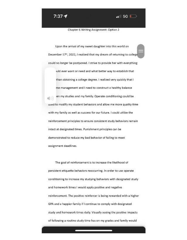 Writing Assignment (Option 2) - Chapter 6