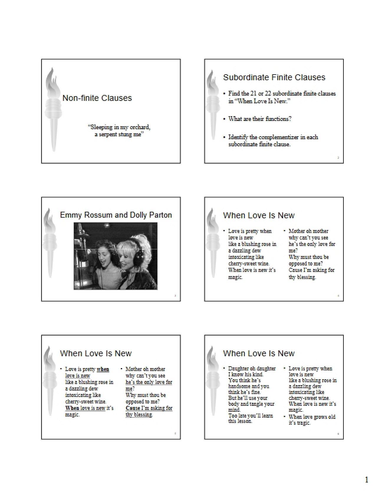 Clauses (Non-finite)