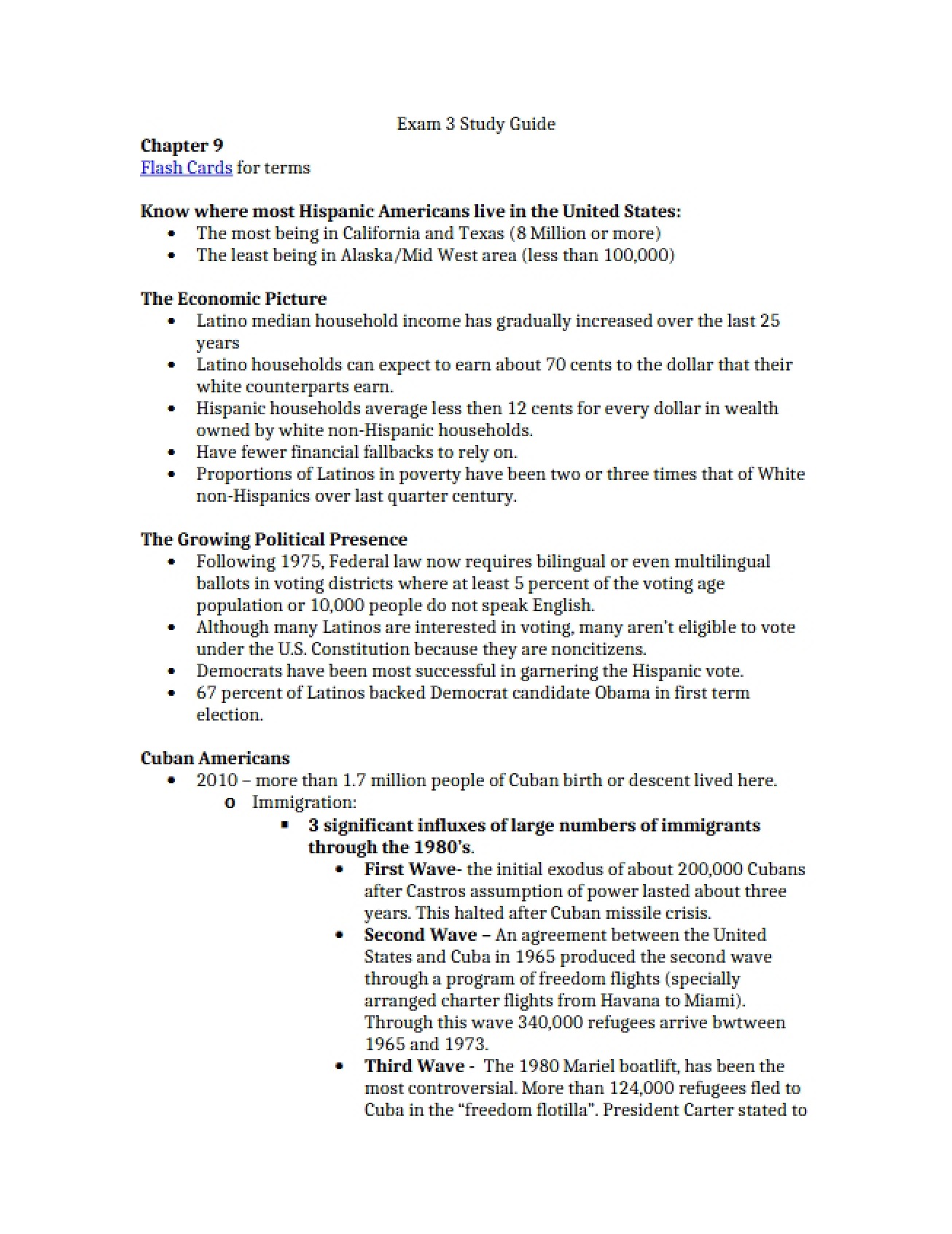 Guide for Third Exam - SYD 4700