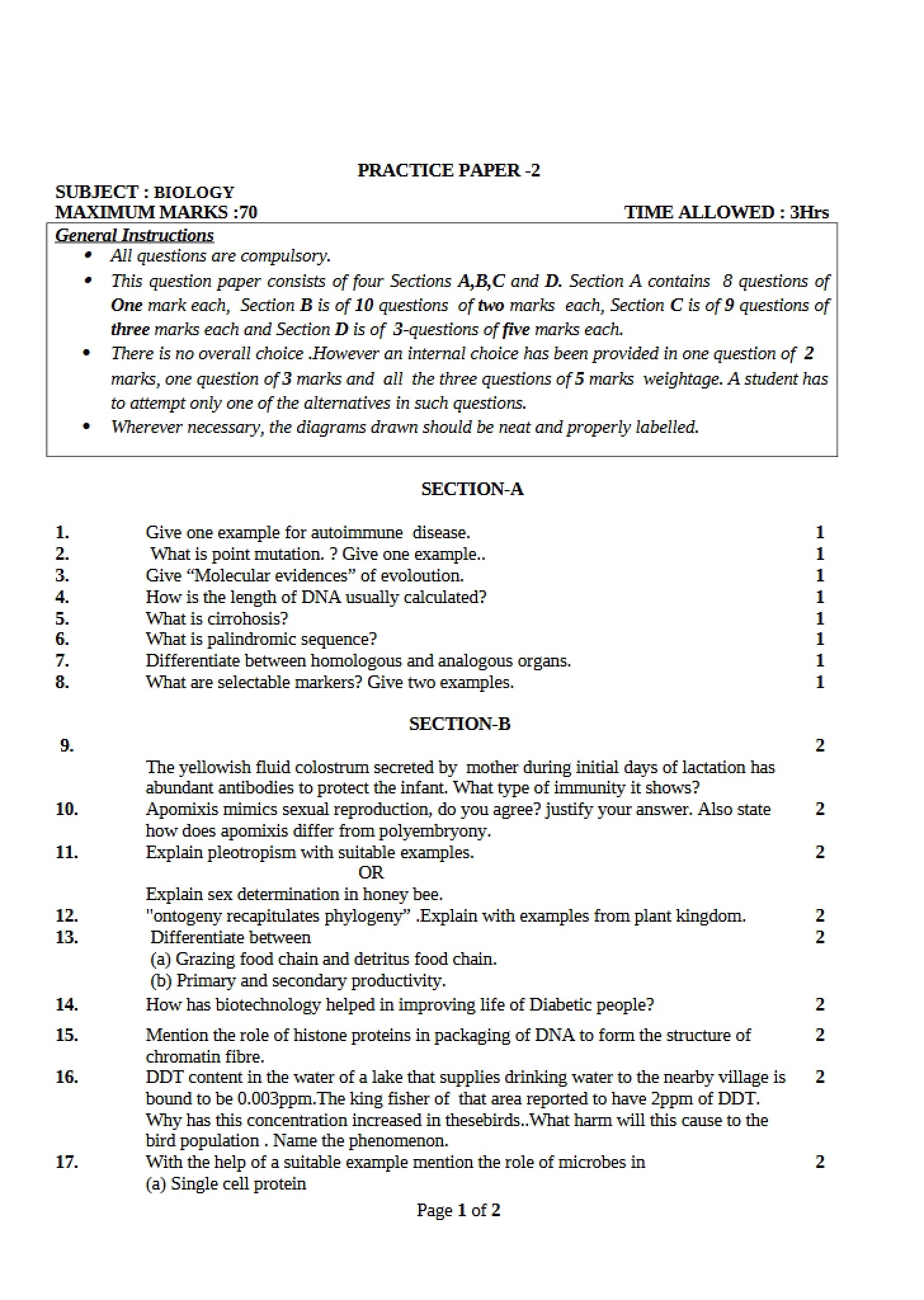 Paper for Practice