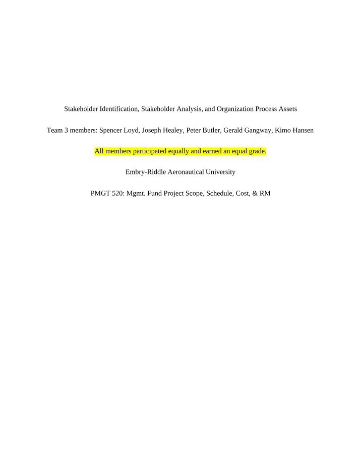 PMGT520 Course Document Beta