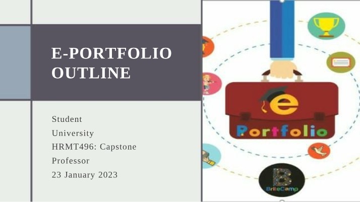 Outline for E-Portfolio