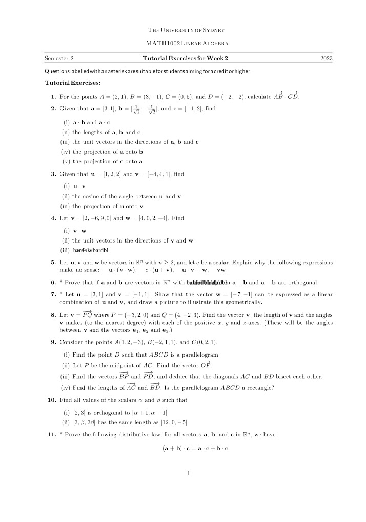 MATH1002 Week 2 Tutorial Exercises Set B
