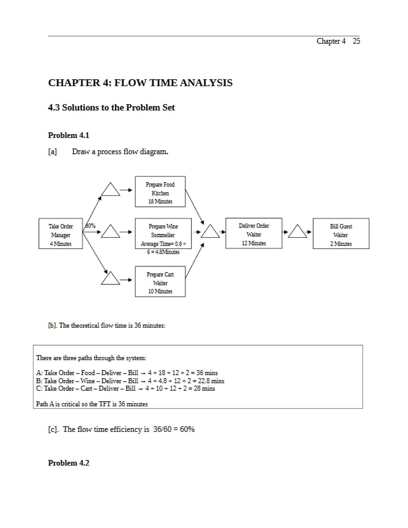 Analysis of Flow Time (Chap 4)