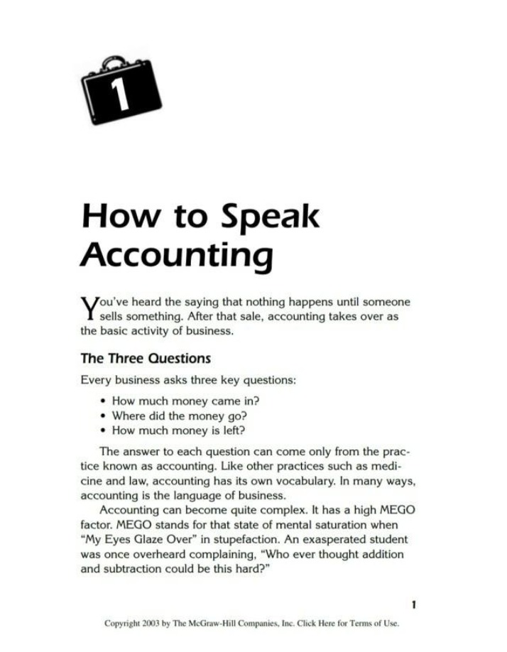 Introduction to How to Speak Accounting