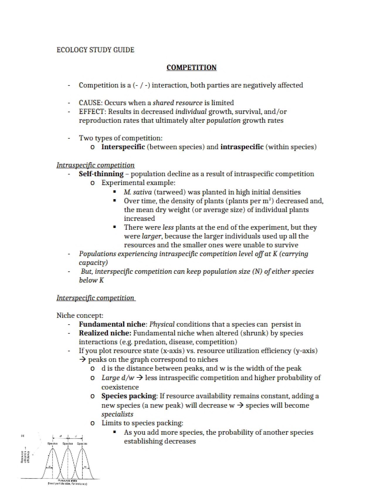 Competition in Ecology