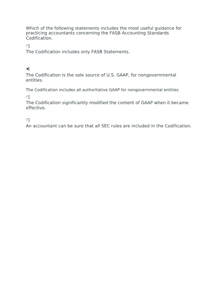 Accounting Standards Codification Guidance (FASB)
