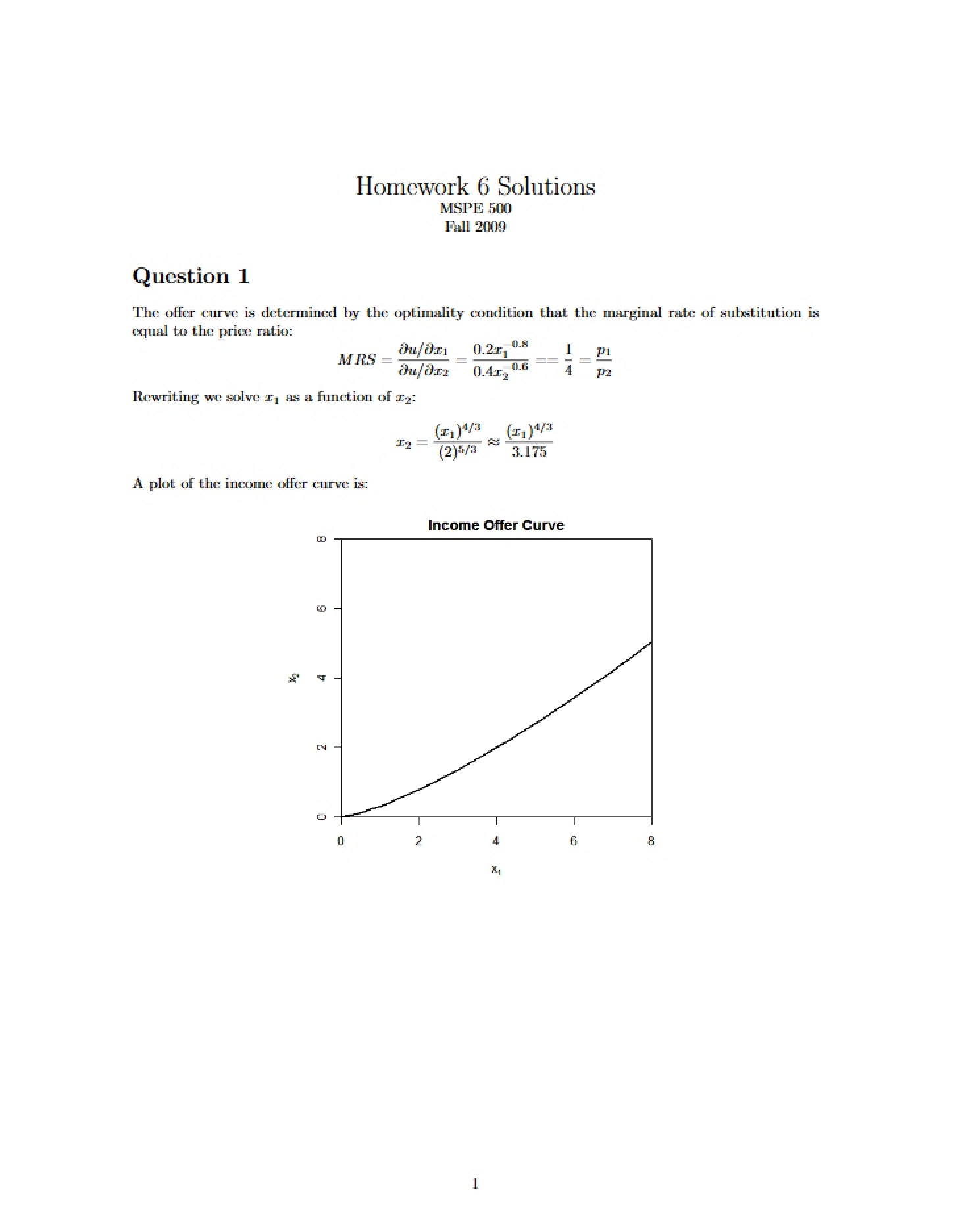 Homework 6 Solution (Fall 2010)
