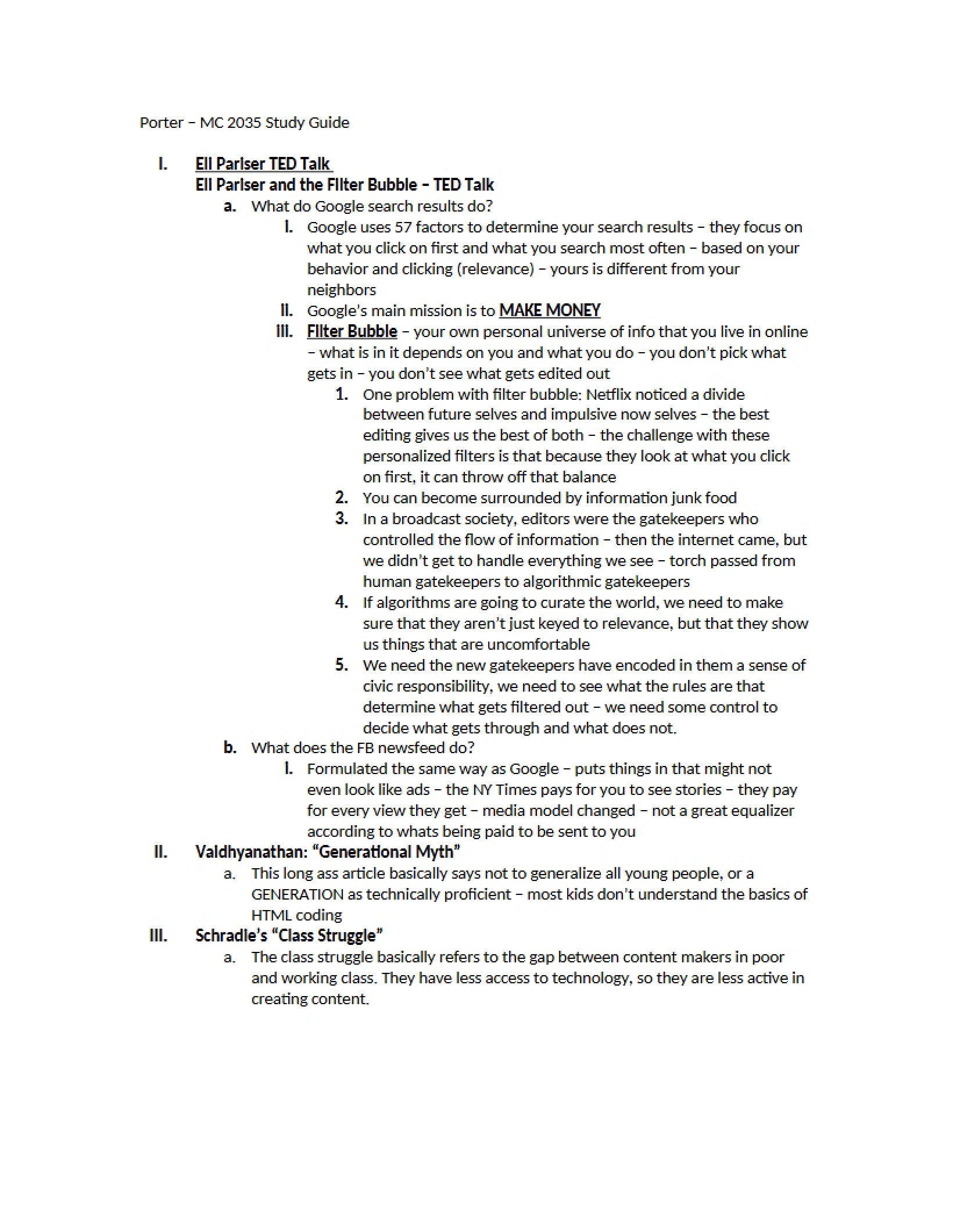 Digital Brands Study Guide