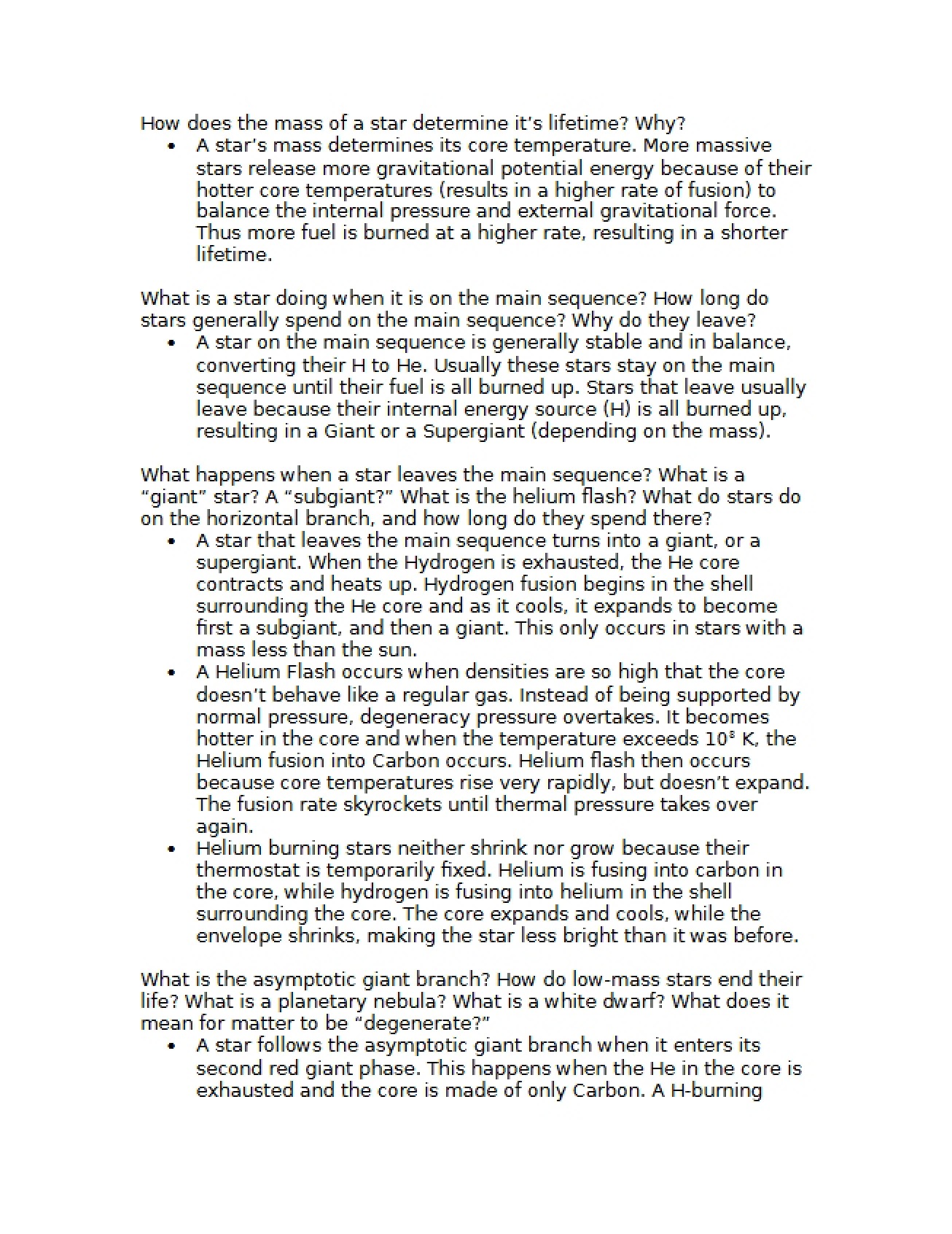 Astro 4 Study Guide