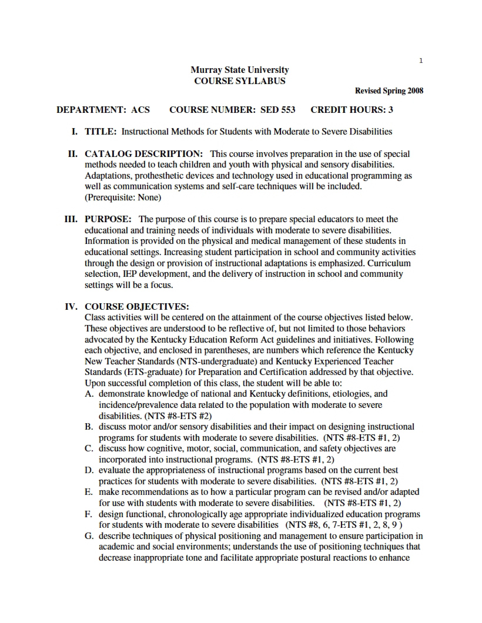 Syllabus