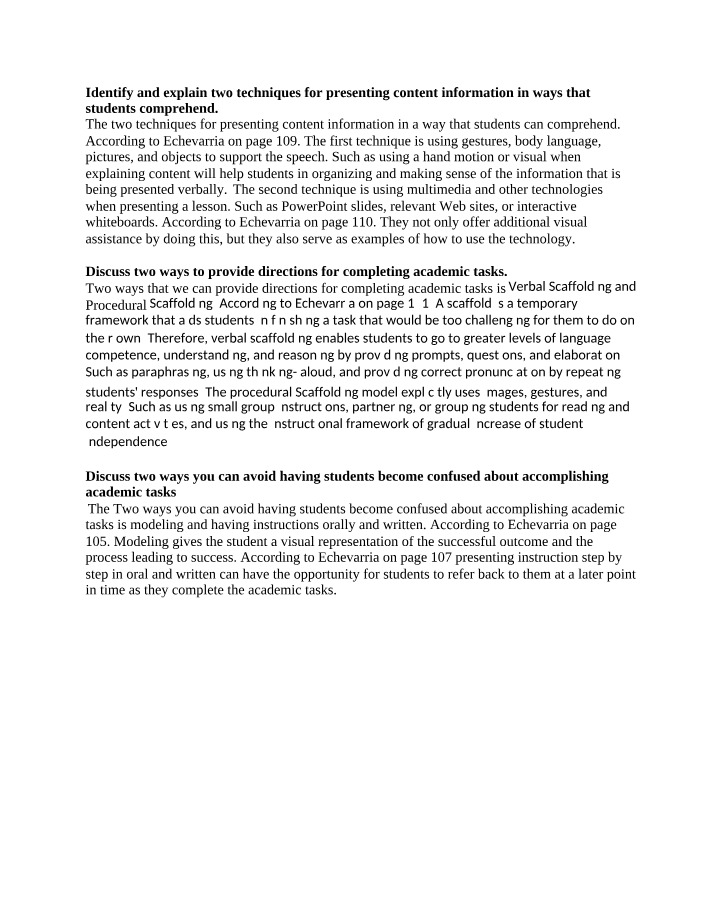 Writing Assignment Response