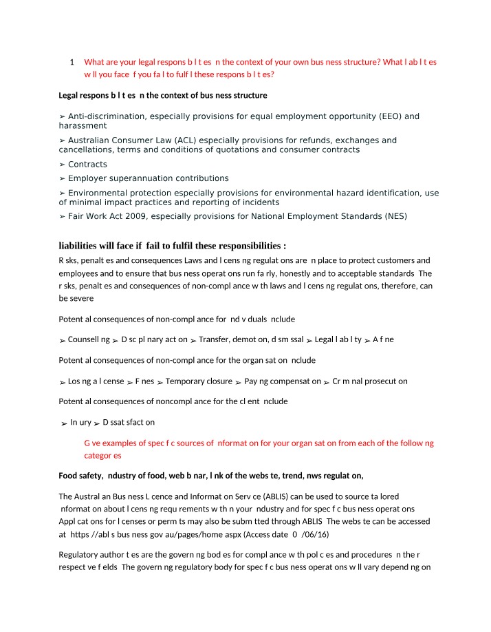 Business Structure - Avoiding Legal Responsibilities