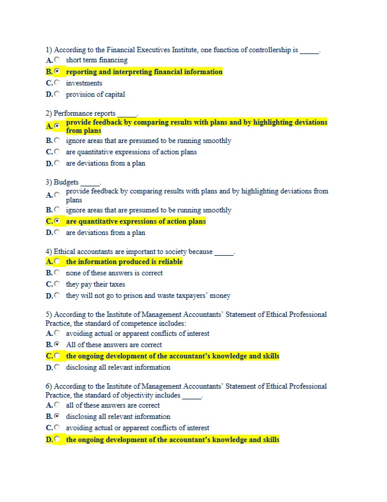 ACC 561 Final Exam