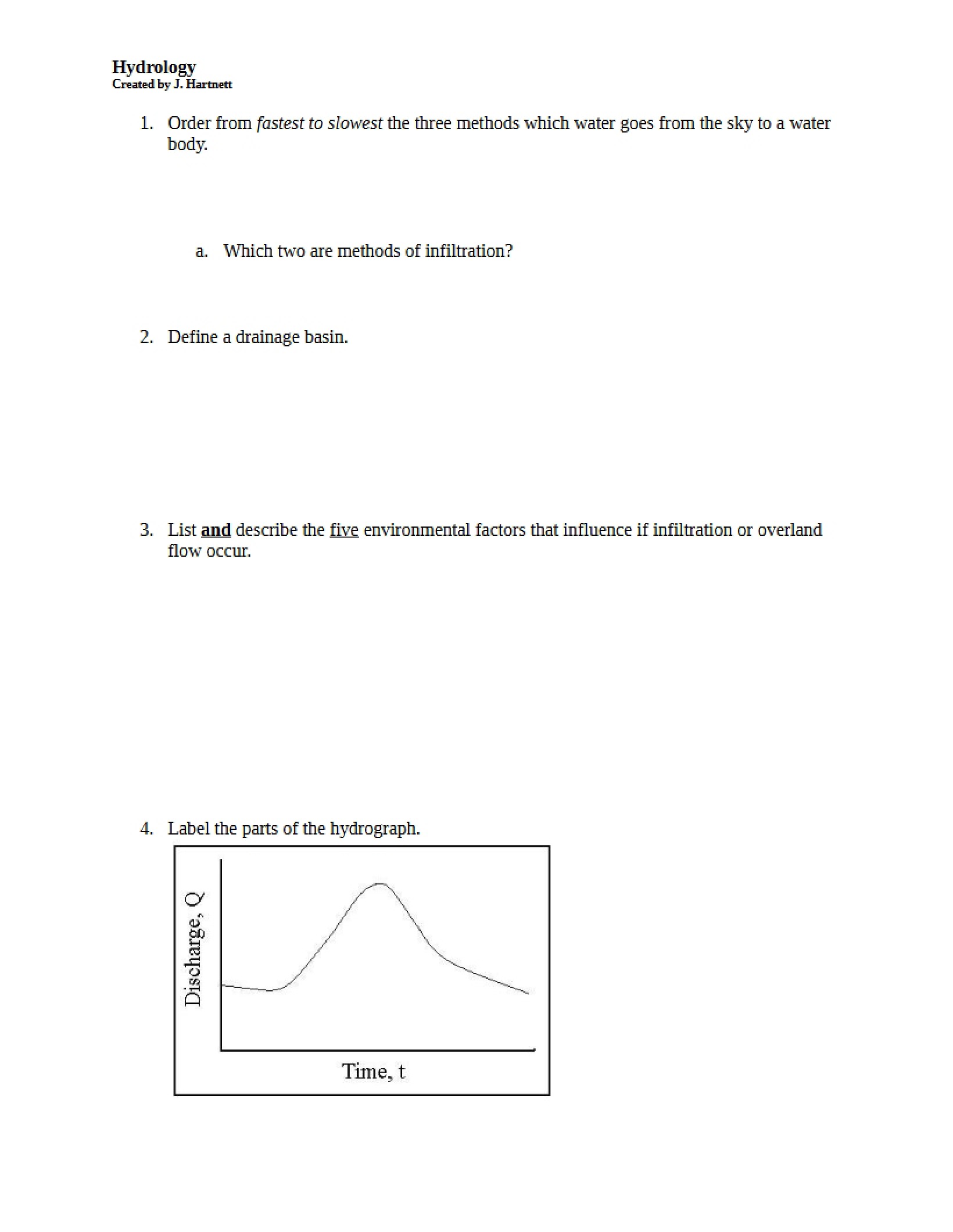 Hydrological Systems