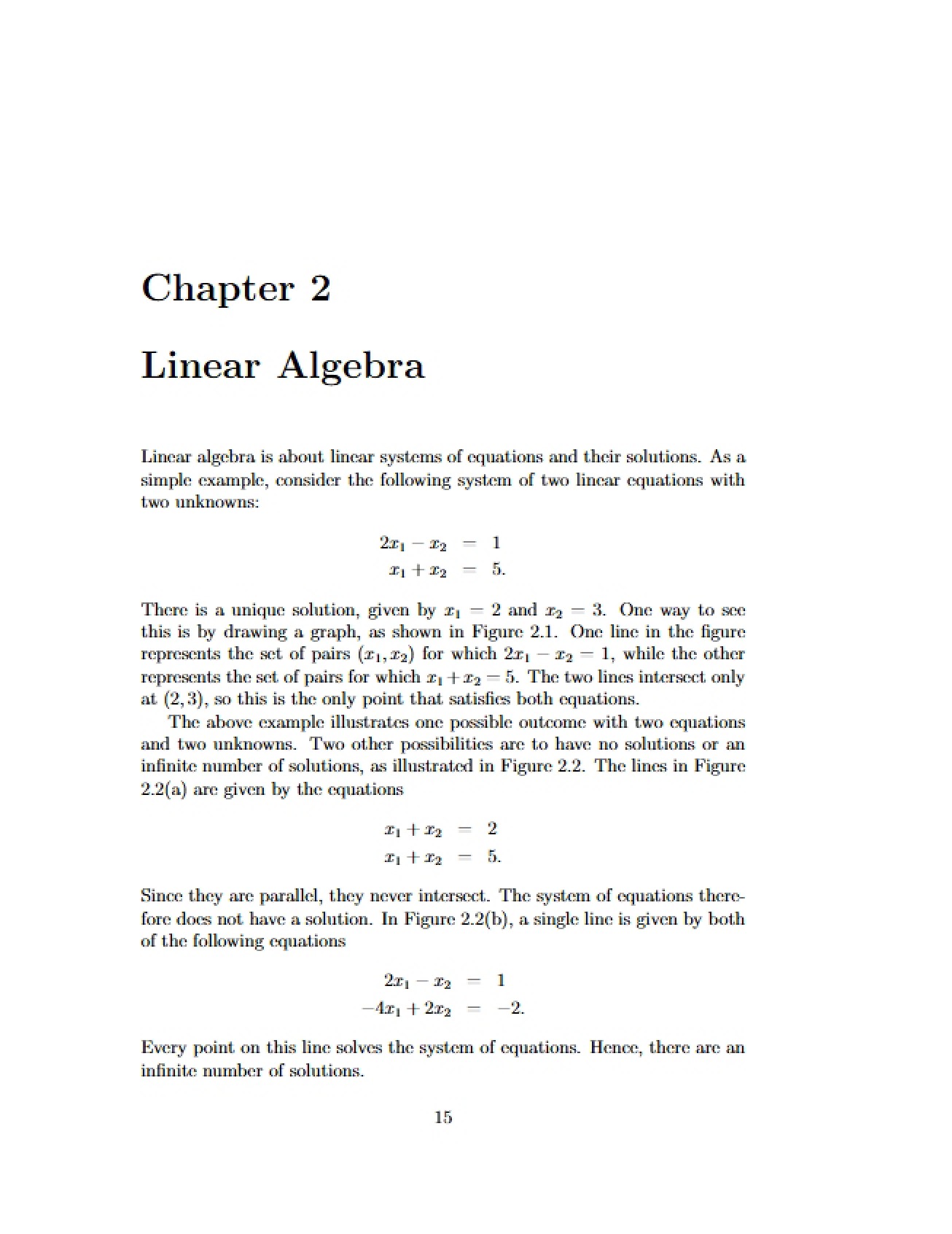 Overview of Linear Algebra for Optimization