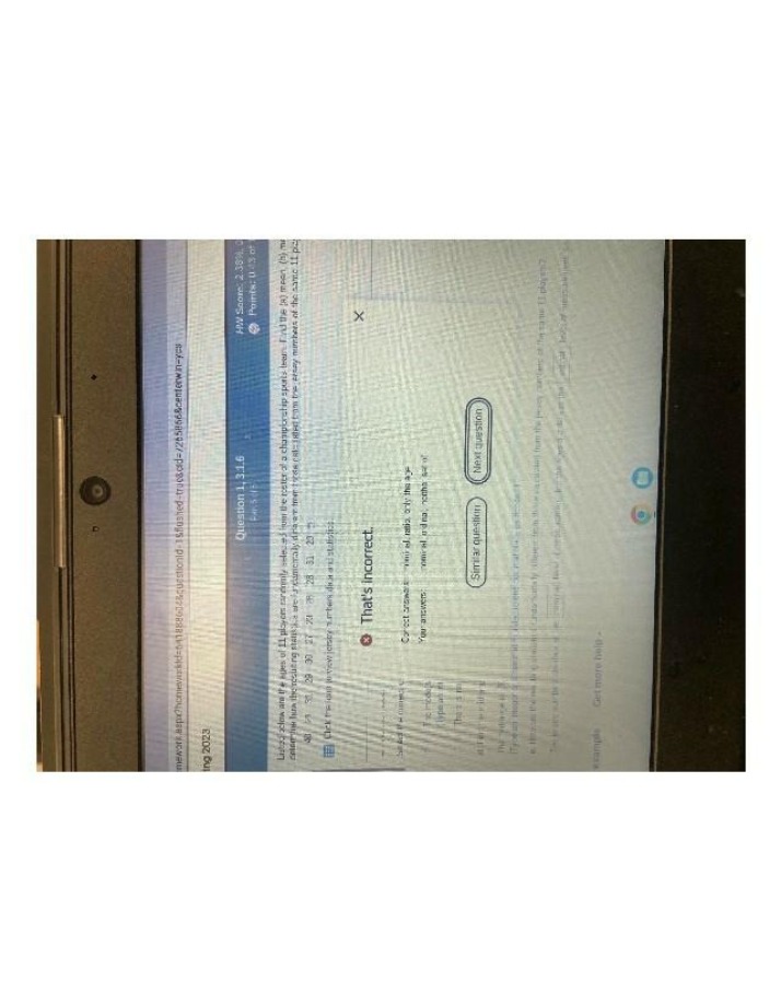 Section 3.1.6 Question 1