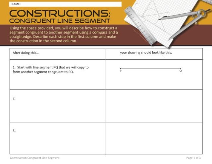 Drawing and Measuring Line Segments with a Compass