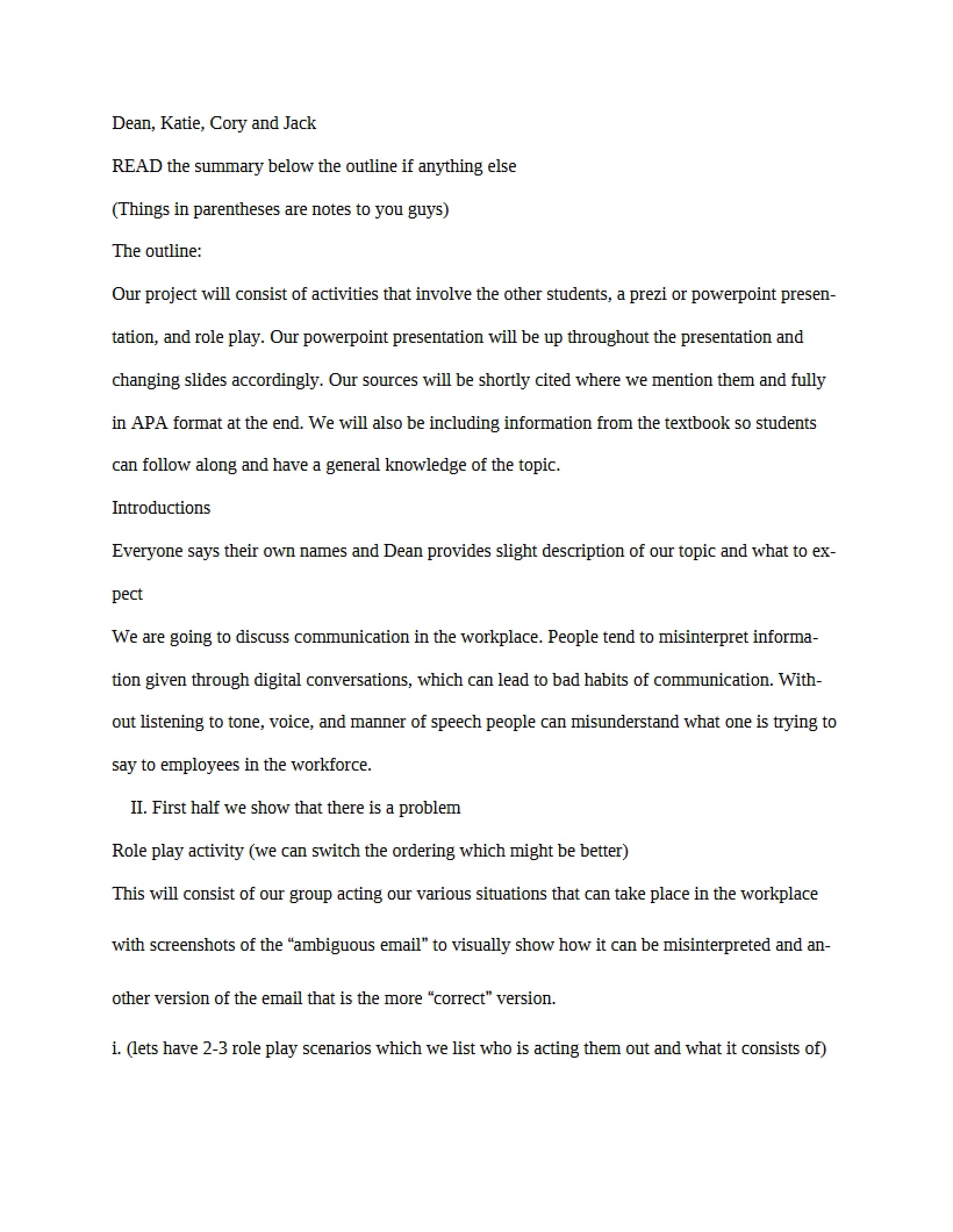 COMM 107 Class Notes