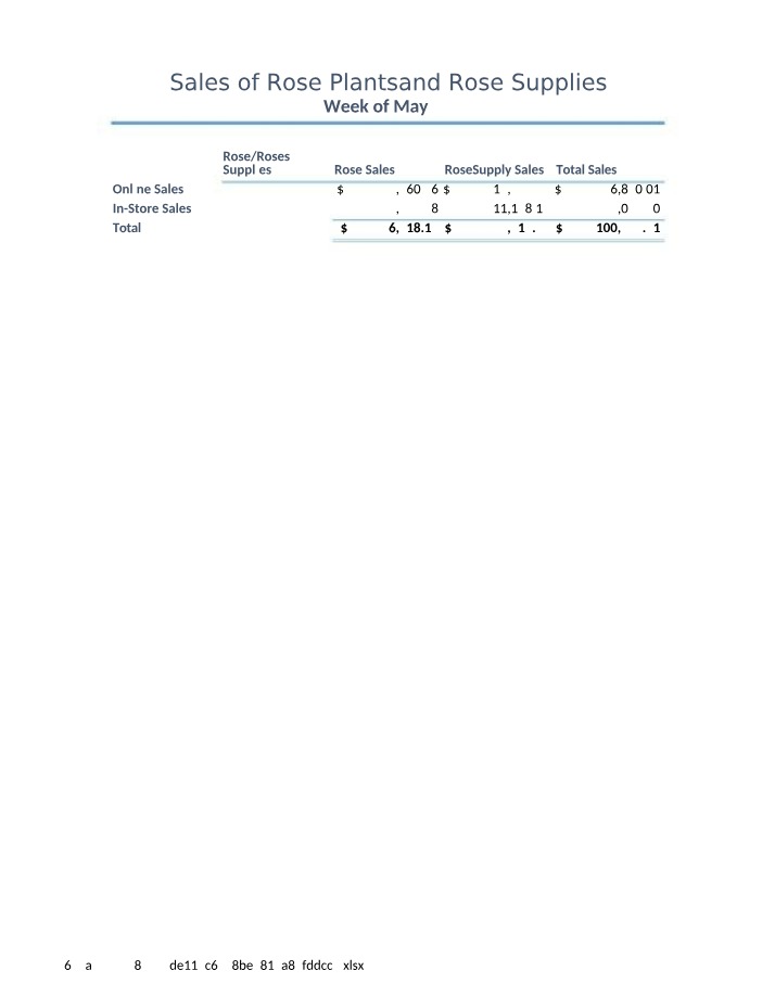 Weekly Sales Report - Ray Gaitan
