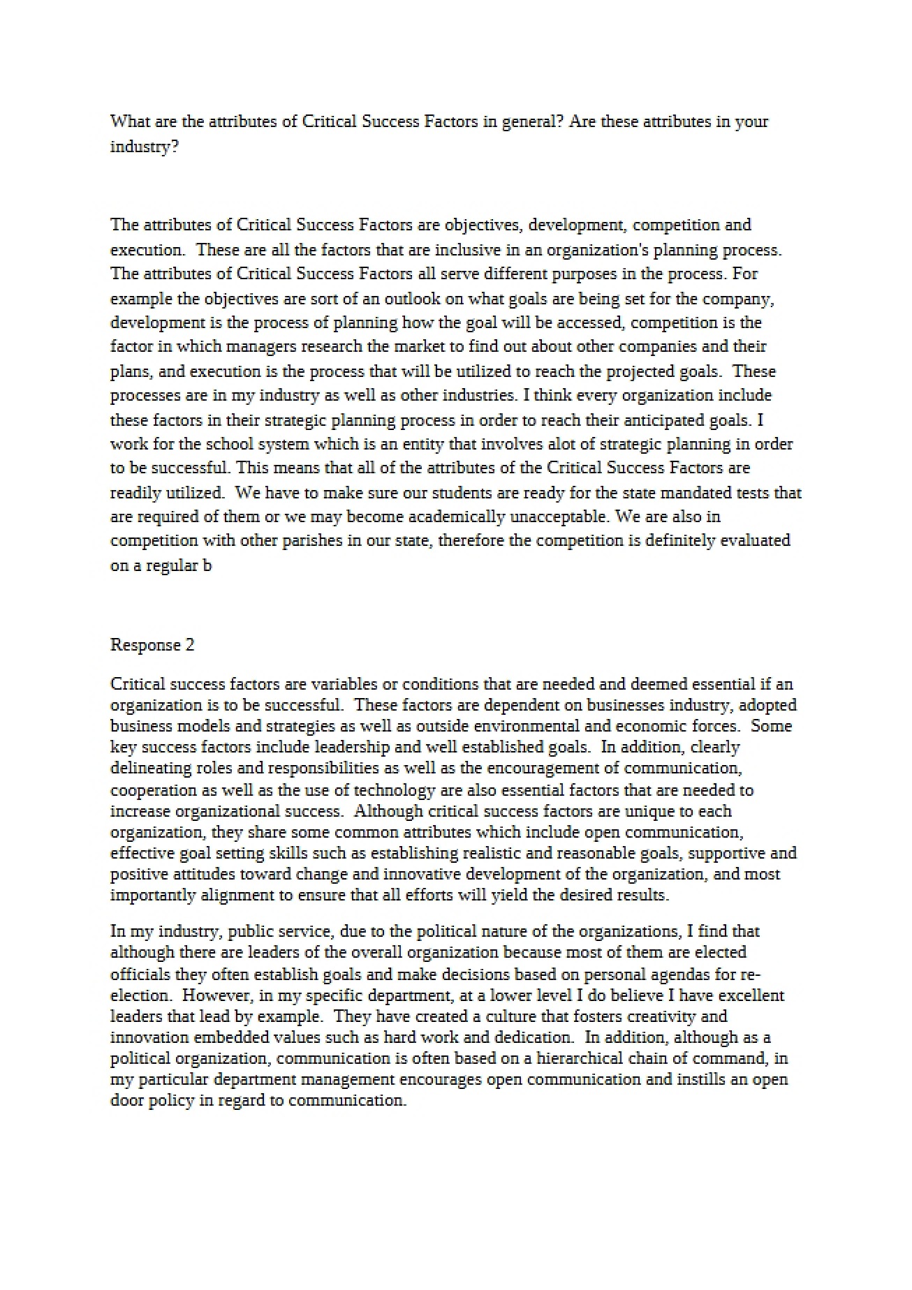 Scholarly Paper - Strategic Management
