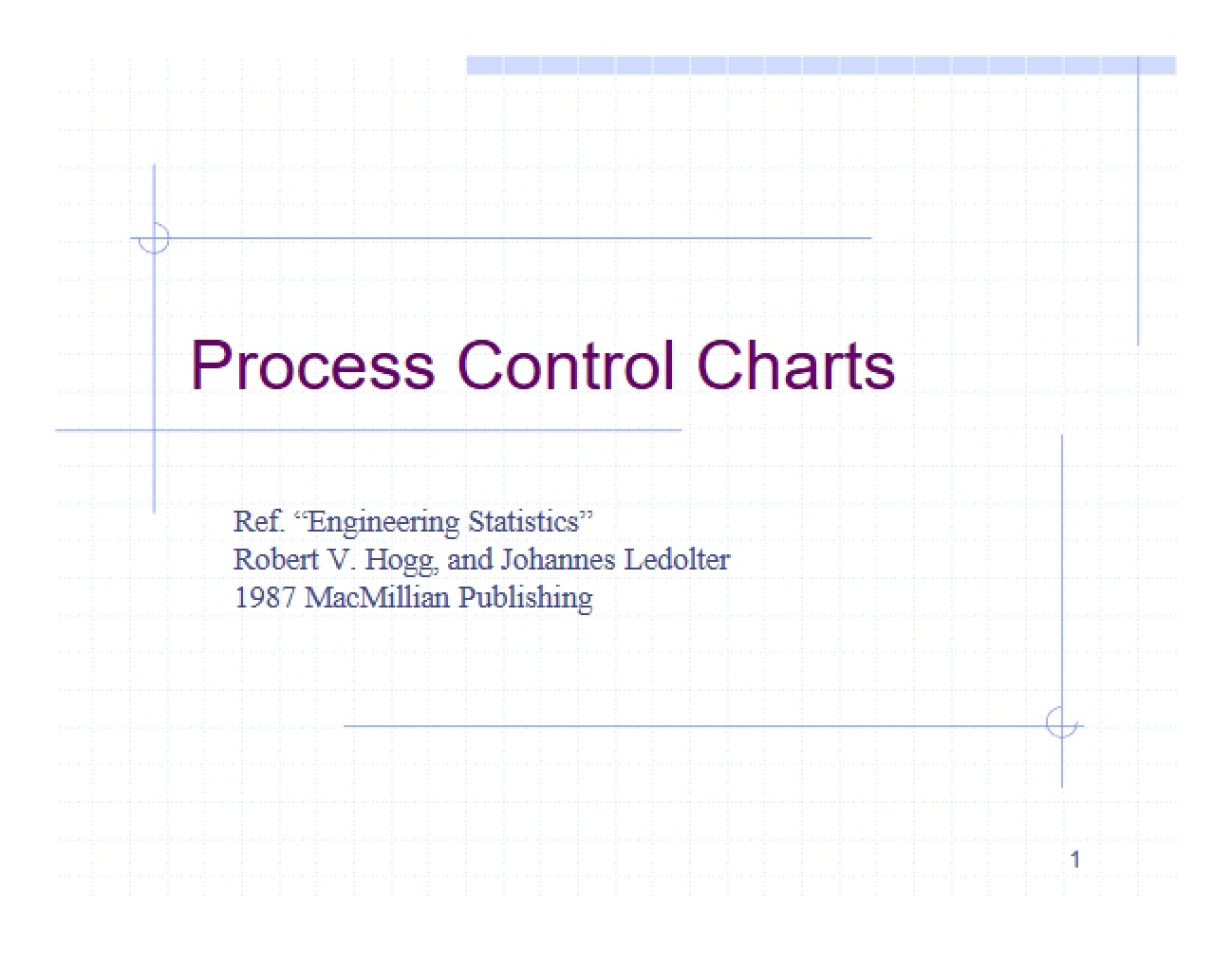 Charts for Process Control