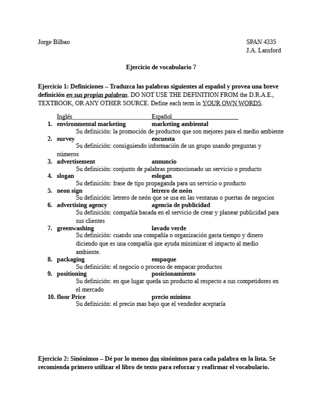 Vocabulary Exercise 7 (Jorge Bilbao)