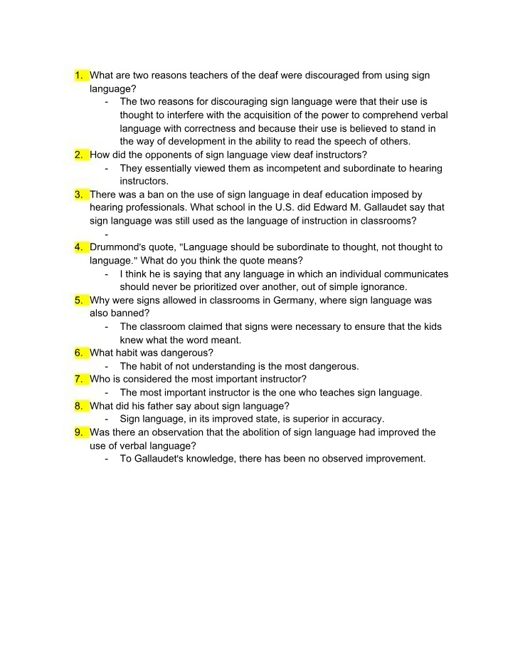 Why Teachers Were Discouraged From Using Sign Language