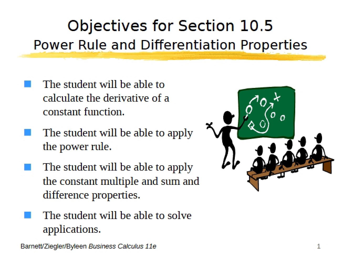 Differentiation Properties and Power Rule (Section 10.5)